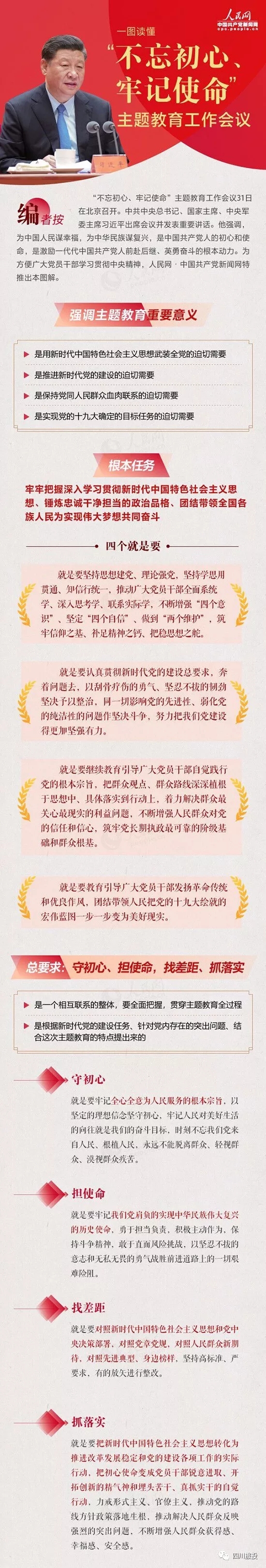 不忘初心、牢记使命| 一图读懂“不忘初心、牢记使命”主题教育工作会议